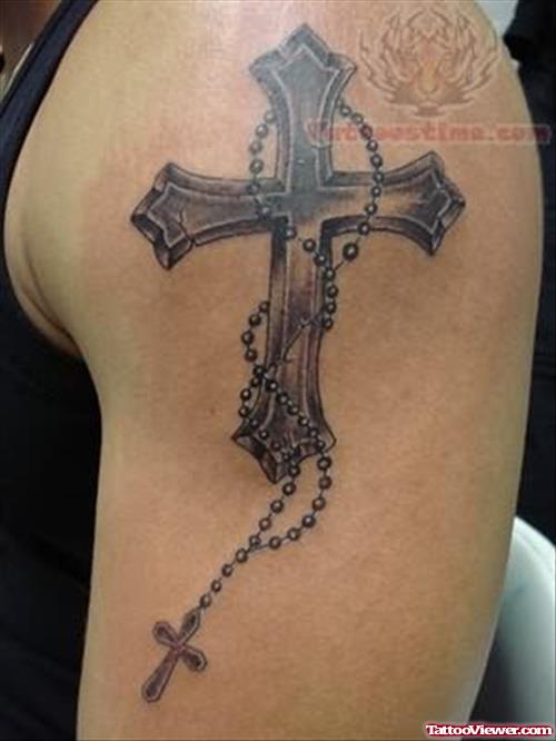 Celtic Cross Rosary Tattoo