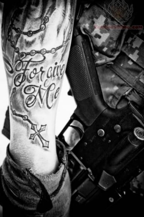 Rosary Tattoos On Arm