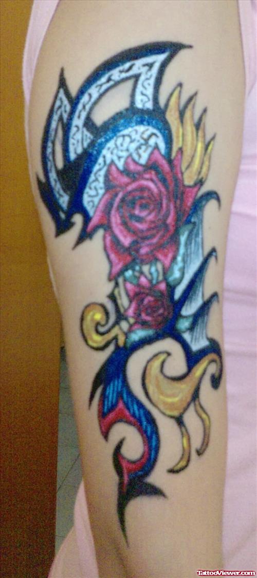 Rose Tattoo On Sleeve