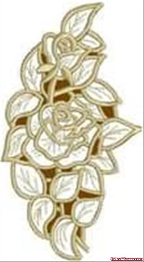 Golden Rose Tattoo
