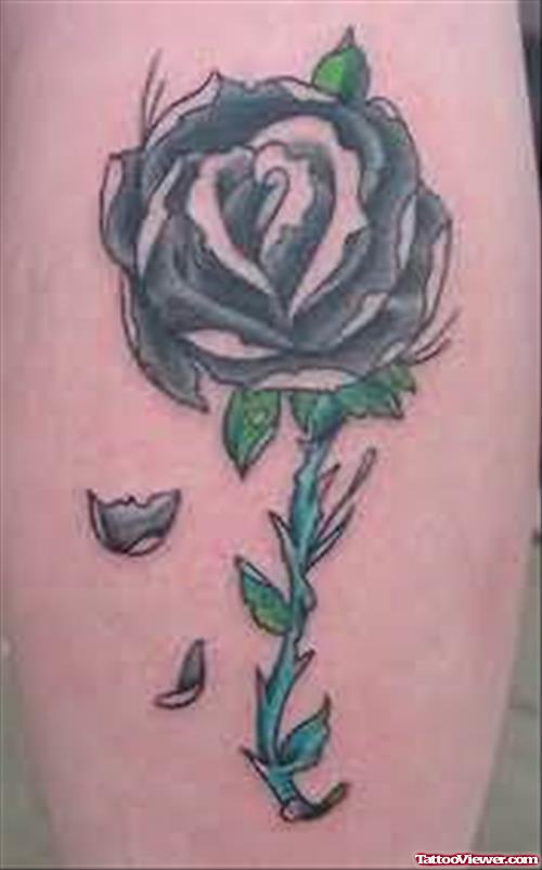 Green Rose Tattoo