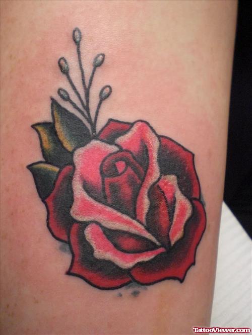 Latest Rose Tattoo for College Girls