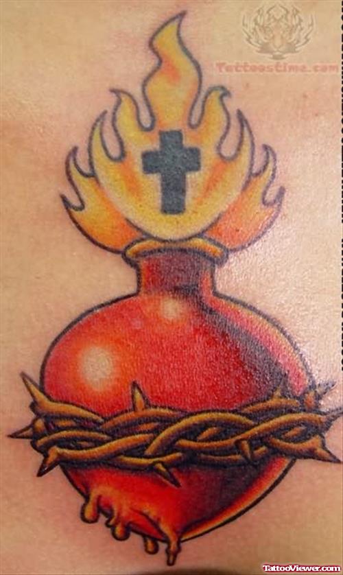 Sacred Heart Tattoo Picture