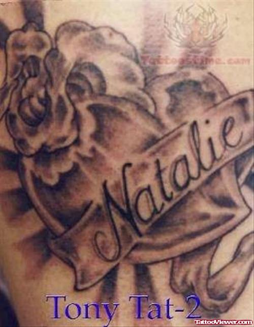 Natalie Sacred Heart Tattoo