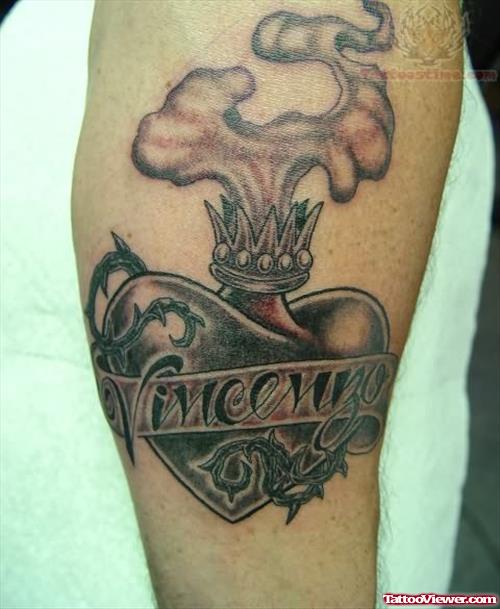 Vince Sacred Heart Tattoo
