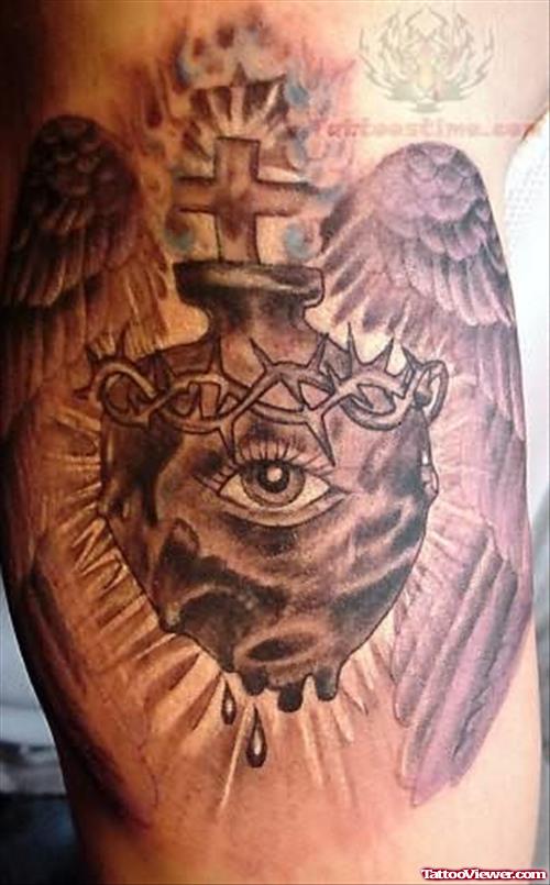 Chris Sacred Heart Tattoo