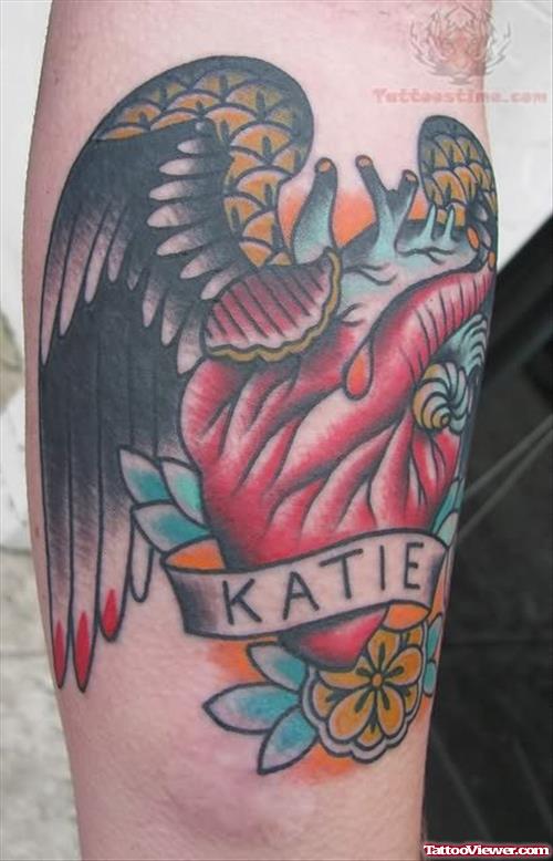 Katie Sacred Heart Tattoo