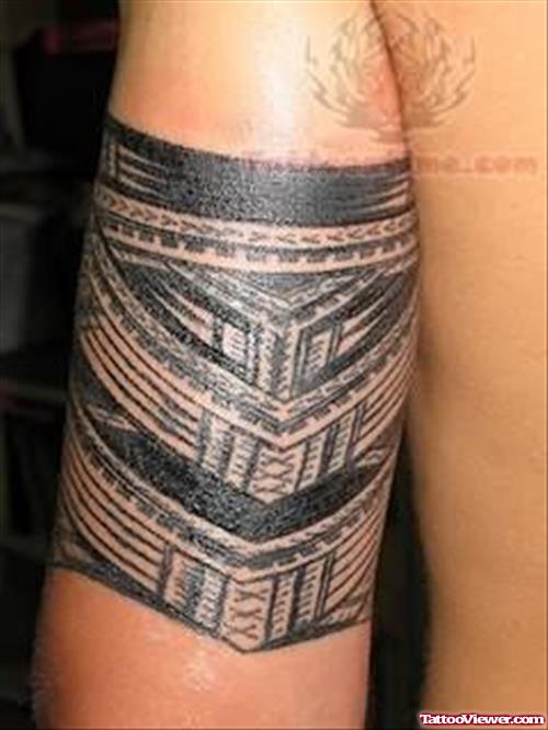 Black Ink Samoan Tattoo