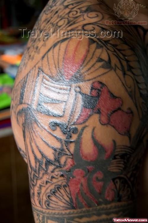 Color Samoan Tattoo