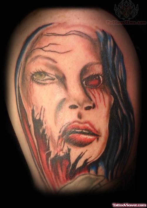 Sorry Lady Scary Tattoo
