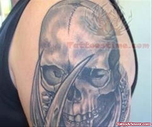 Large Skull Scary Tattoo