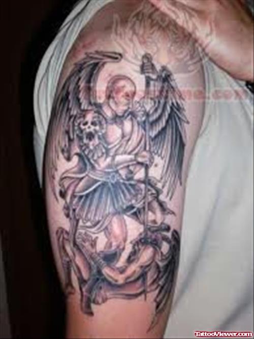 Scary Tattoo For Biceps