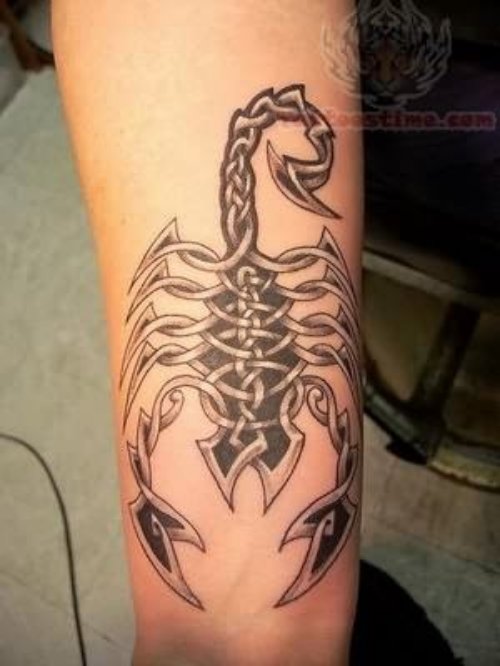 Celtic Scorpio Zodiac Tattoo