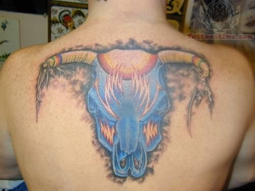 Awesome Zodiac Tattoo On Back