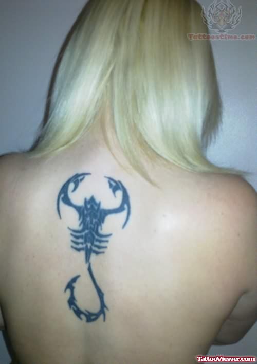 New Scorpion Tattoos on Upper Back Body