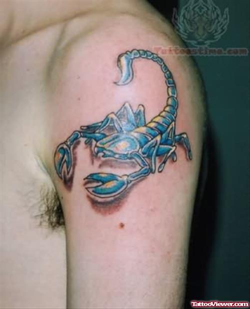 Scorpion Tattoo Design For Shoulder