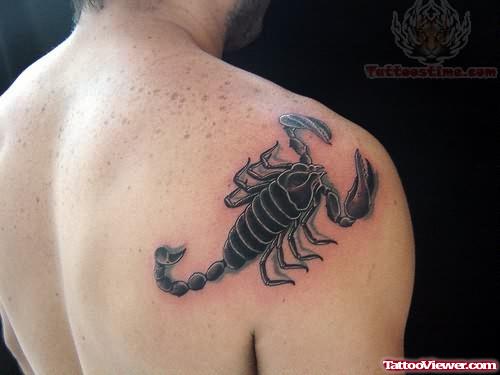 Back Shoulder Scorpion Tattoo