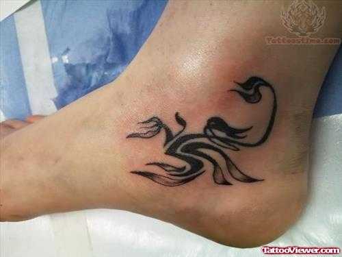 Scorpion Tattoo On Ankles
