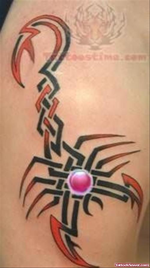 Trendy Scorpion Tattoo On Muscles
