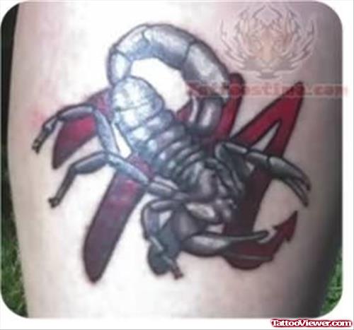 Color ink Scorpio Tattoo