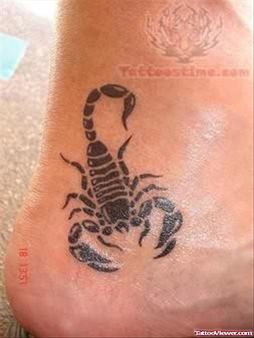 Small Size Scorpion Tattoo
