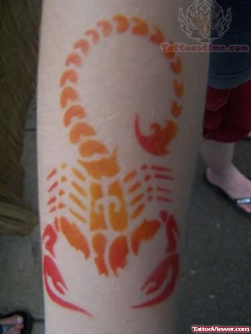 Awesome Scorpion Tattoo Design
