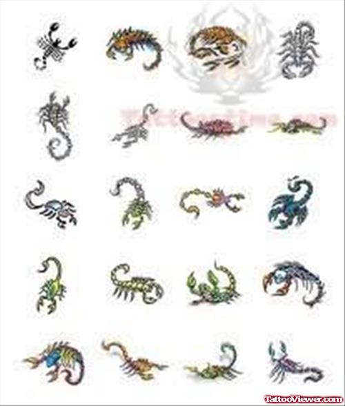 Scorpion Tattoos Designs