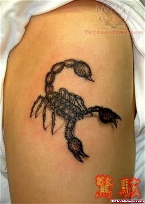 Scorpion Tattoo For Shoulder