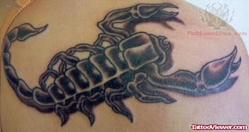 New Scorpion Tattoo On Shoulder