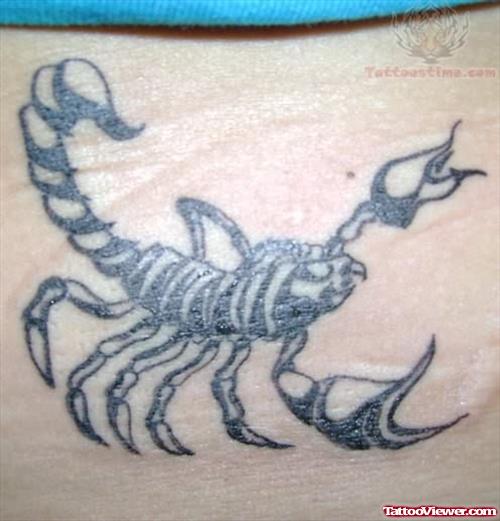 Scorpion Tattoo For Back