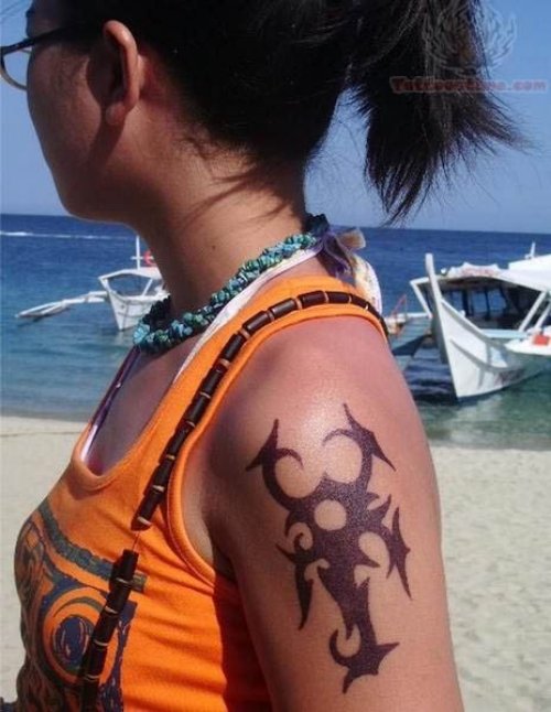 Tribal Scorpion Tattoo For Girls