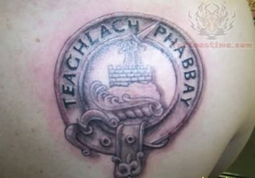 Scottish Tattoo On Back Body