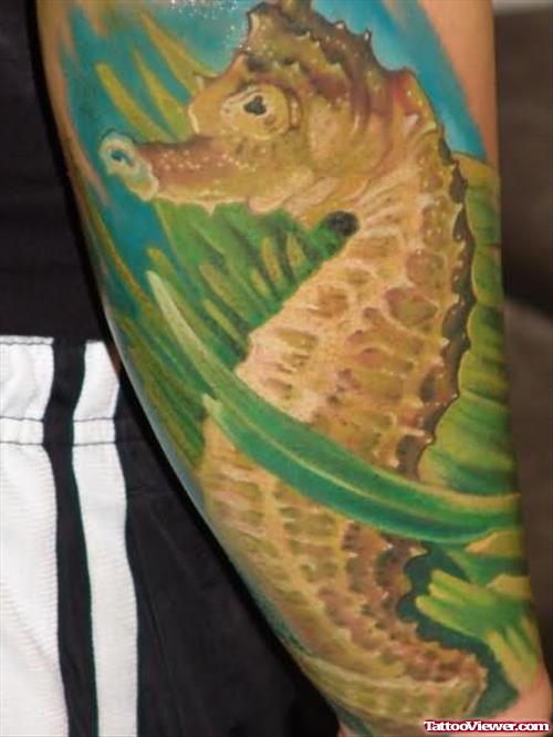 Sea Horse Worl Tattoo
