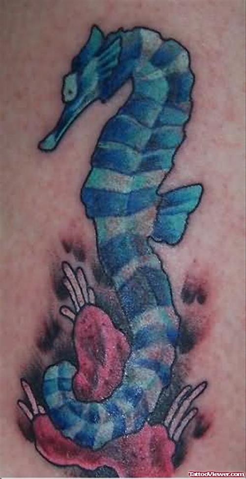 New Hampshire - Seahorse Tattoo
