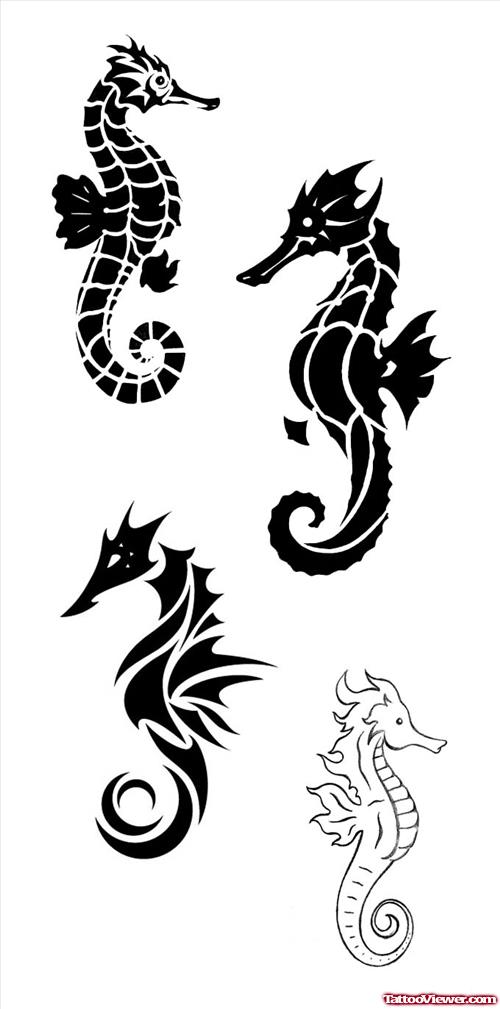 SeaHorse Amazing Tattoo Designs