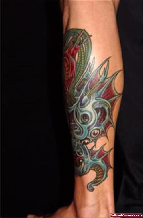 Seahorse Dragon Tattoo