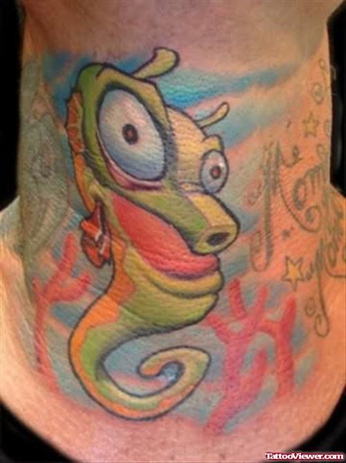 Funny Seahorse Tattoo