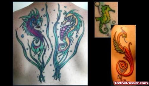Seahorse Tattoos - Designs and Gallery