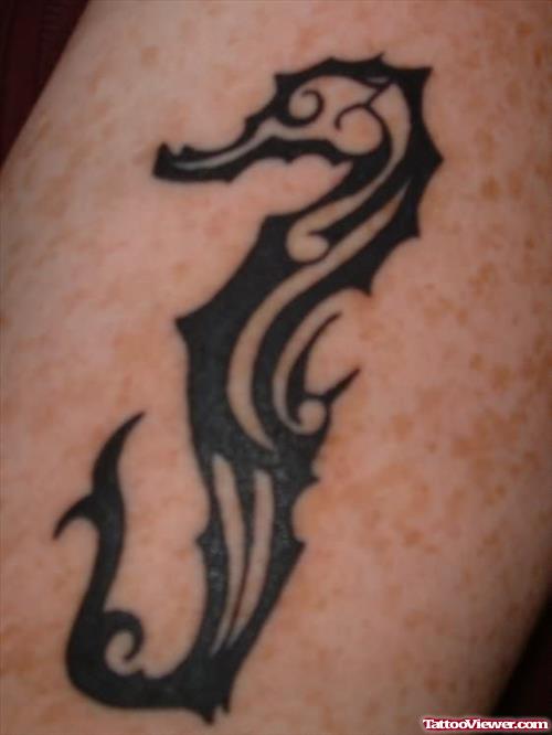 Amazing Seahorse Tattoo