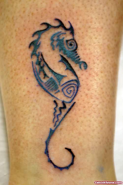 Seahorse Tattoo Tribal