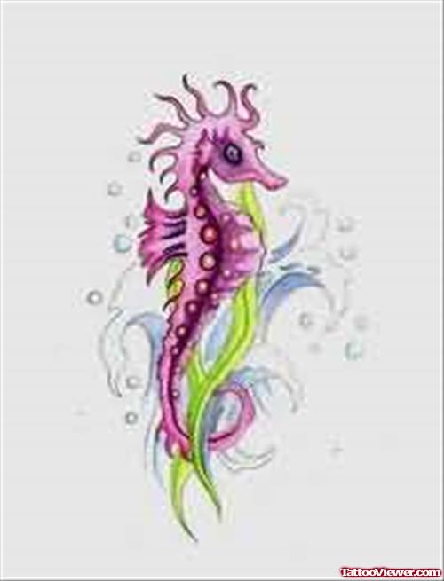 Seahorse Amazing Tattoo Design