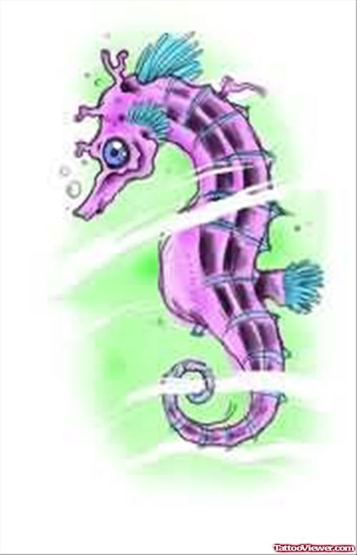 Beautiful Design For Seahorse Tattoo