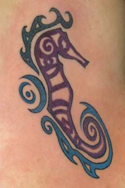 Extreme Seahorse Tattoo