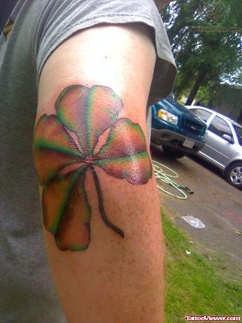 Wilted Four Leaf Clover Tattoo