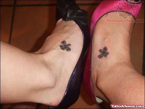 Shamrock Tattoos On Foot