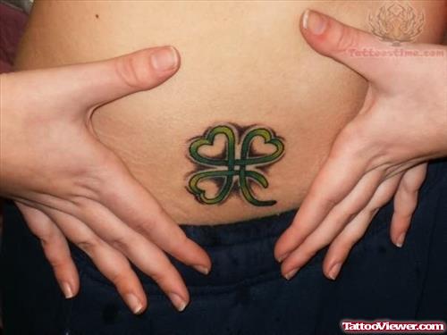 Green Clover Shamrock Tattoo