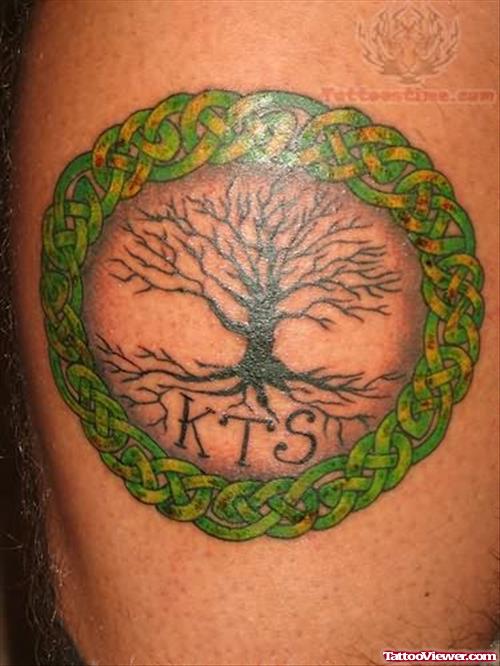 Shamrock Tree Tattoo