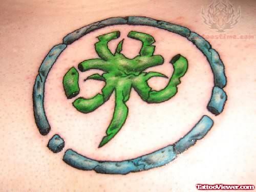 Awesome Shamrock Green Ink Tattoo