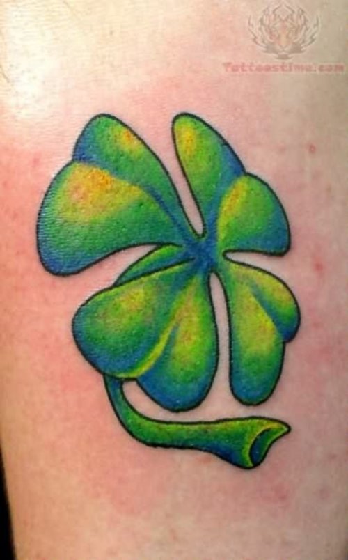 Green Ink Shamrock Tattoo