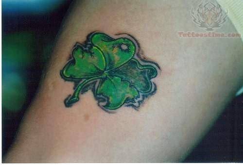 Green Shamrock Tattoo